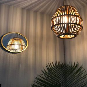 Bamboo Woven Pendant Light